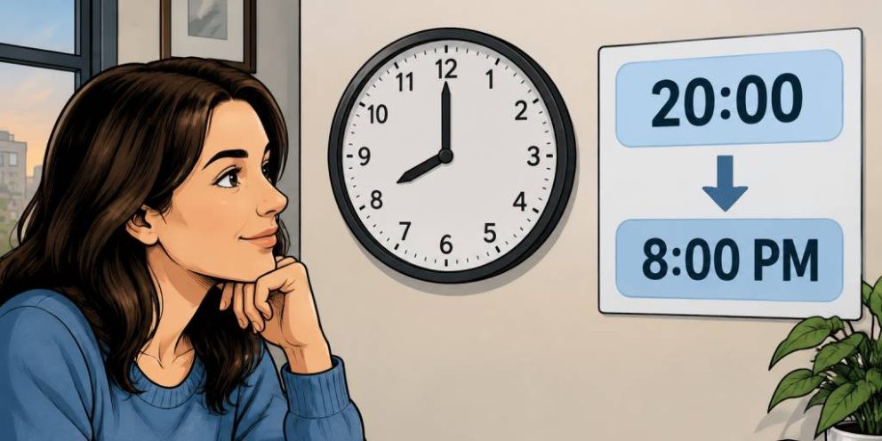 20h : à quoi correspond cette heure dans le format 24 heures ?